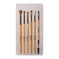 Kit Pincel de Maquiagem Klass Vough Bamboo Brush Eye com 6 Pincéis