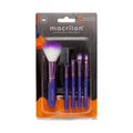 Kit Pincéis Para Maquiagem Macrilan Roxo Kp5-18 com 5 Pincéis
