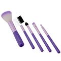 Kit Pincéis Para Maquiagem Macrilan Roxo Kp5-18 com 5 Pincéis