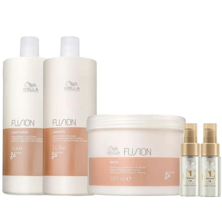 Kit-Fusion-Shampoo,-Condicionador,-Mascara-e-2-Óleos-Light--1