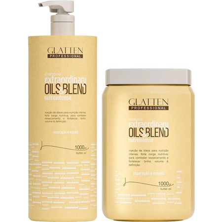 Glatten-Extraordinary-Oils-&-Blend-Kit---Shampoo-1l-+-Máscara-1l--1