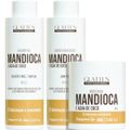 Glatten Mandioca e Água de Coco Kit - Shampoo 450ml + Condicionador 450ml + Máscara 500g