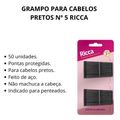 Grampo Para Cabelos Pretos Nº 5 Ricca