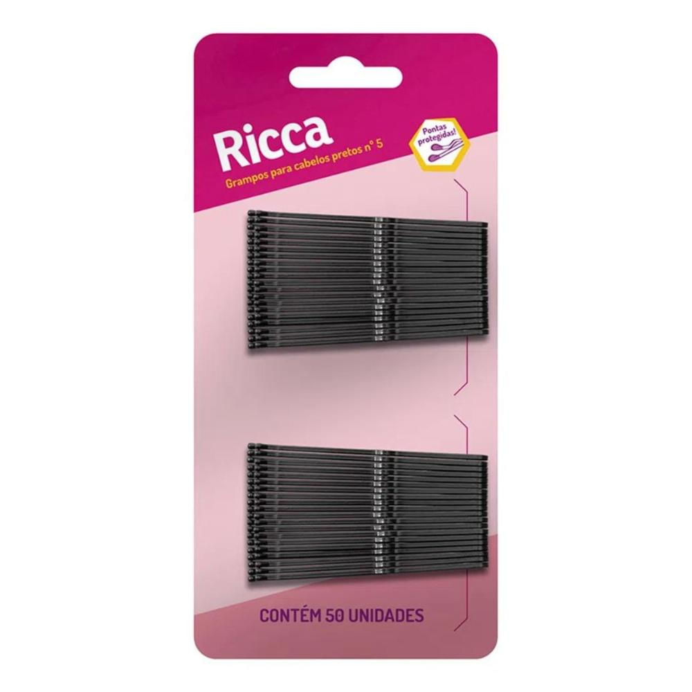 Grampo Para Cabelos Pretos Nº 5 Ricca