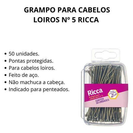 Grampo-Para-Cabelos-Loiros-Nº-5-Ricca-Caixinha--2