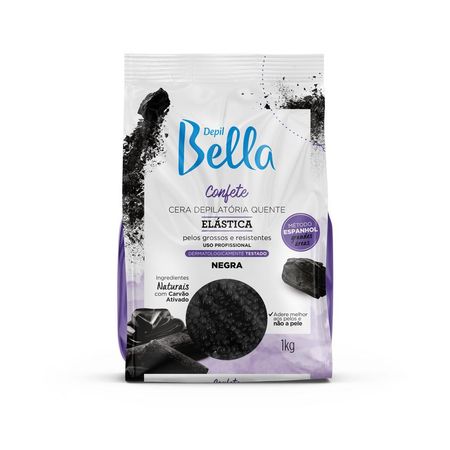Depil-Bella-Cera-Depilatória-Quente-Confete-Negra-1000g--1