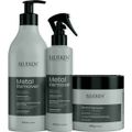 Blueken Metal Remover - Kit Detox Carvão Ativado e Algas- Shampoo 500ml + Máscara 500g + Spray Acidificante 300ml