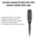 Escova Nano Silver Hot Ion Vertix 33mm