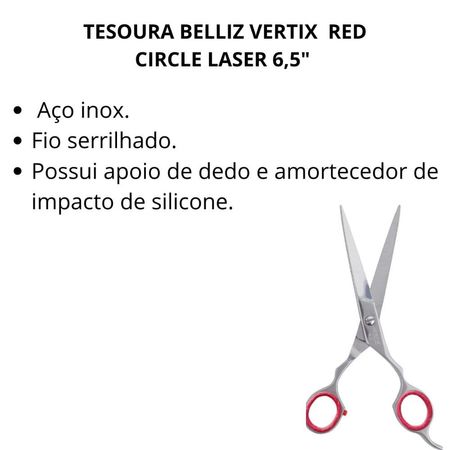 Tesoura-Belliz-Vertix--Red-Circle-Laser-6,5"--2