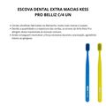 Kit Escova Dental Extra Macias Kess Pro Belliz Azul/verde C/4 Un