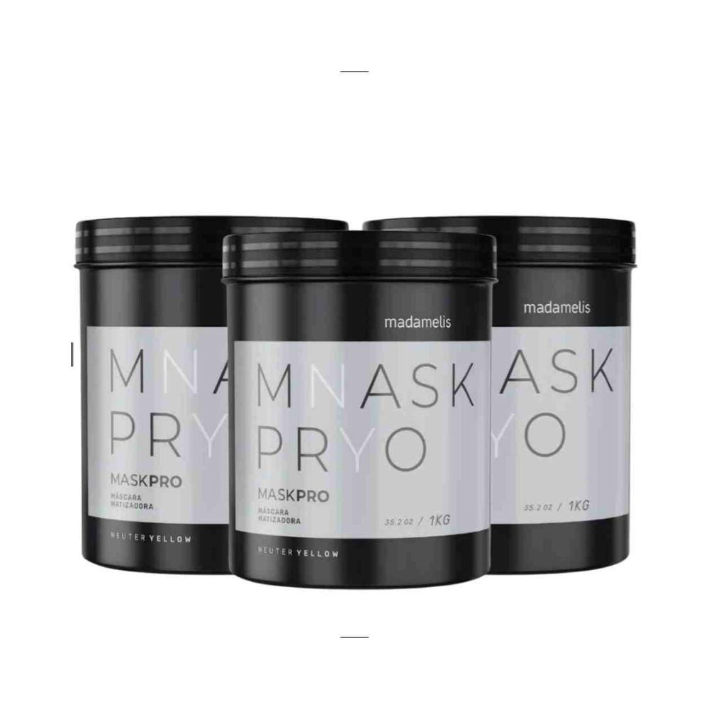 Madamelis Máscara Pro Matizadora Neuter Yellow (3 x 1 Kilo)