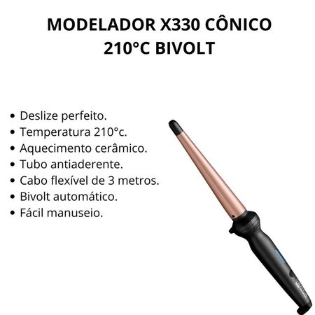 Modelador-Belliz-Vertix-X330-Cônico-210°c-Bivolt--3