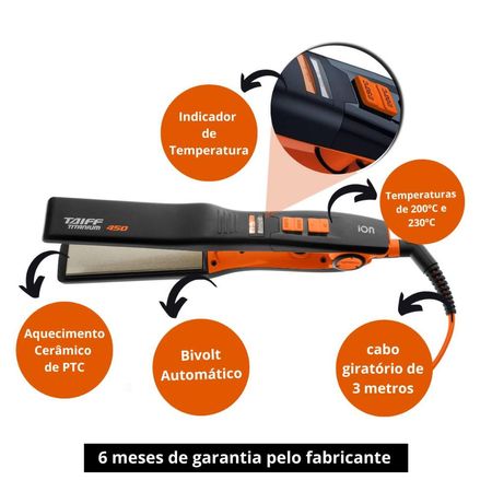 Chapa-Taiff-Titanium-450-Laranja-Bivolt--3