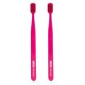 Kit Escova Dental Extra Macias Kess Pro Belliz Rosa/roxo com 2 Pack