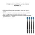 Kit Escova Dental Extra Macia Kess Pro 10k Belliz Azul com 4 Unidades