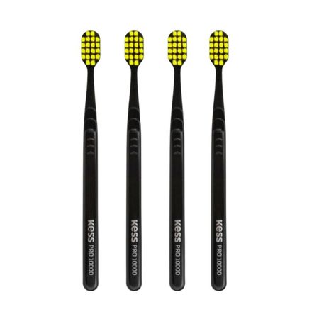 Kit-Escova-Dental-Extra-Macia-Kess-Pro-10k-Belliz-Verde-com-4-Unidades--1