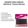 Grampo Para Cabelos Pretos Nº 7 Ricca