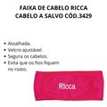 Faixa de Cabelo Ricca Cabelo A Salvo
