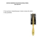 Escova Madeira Nylon Ricca Belliz Meia Lua