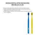 Kit Escova Dental Extra Macias Kess Pro Belliz Azul/Verde com 2 Unidades