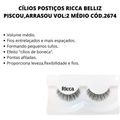 Cílios Postiços Ricca Belliz Flash Lashes Piscada de Boneca Vol:2 Médio