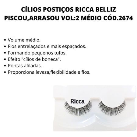 Cílios-Postiços-Ricca-Belliz-Flash-Lashes-Piscada-de-Boneca-Vol:2-Médio--2