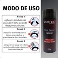 Fibra Capilar Vertix Cobertura de Falhas Castanho Escuro 25g