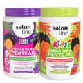 Kit Salon Line Kids Cremes de Pentear - Melão + Maracujá + Uva + Melancia + Morango