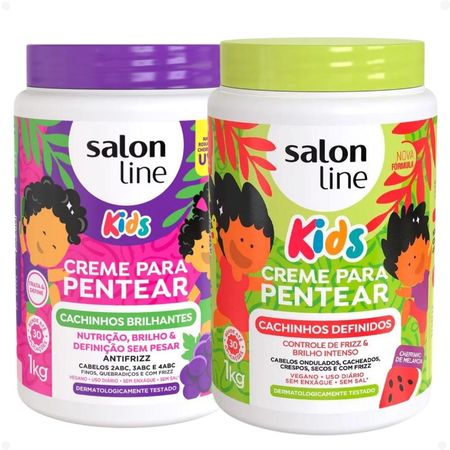 Kit-Salon-Line-Kids-Cremes-de-Pentear---Melão-+-Maracujá-+-Uva-+-Melancia-+-Morango--5