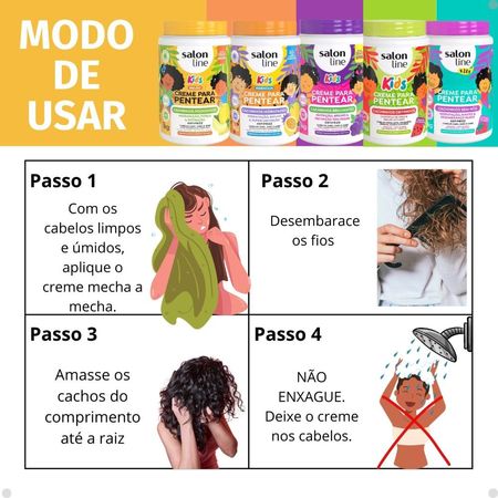Kit-Salon-Line-Kids-Cremes-de-Pentear---Melão-+-Maracujá-+-Uva-+-Melancia-+-Morango--6