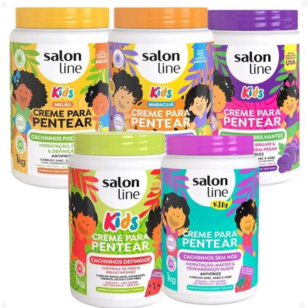 Kit-Salon-Line-Kids-Cremes-de-Pentear---Melão-+-Maracujá-+-Uva-+-Melancia-+-Morango--1