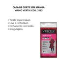 Capa de Corte Sem Manga Vinho Vertix