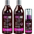 Prohall Force Hair Kit Fortificante - Shampoo 500ml + Máscara 500ml + Tonico 150ml