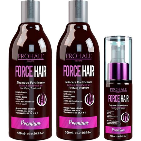 Prohall-Force-Hair-Kit-Fortificante---Shampoo-500ml-+-Máscara-500ml-+-Tonico-150ml--1