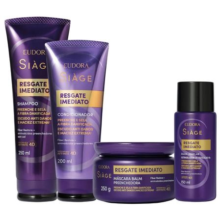Kit-Siage-Eudora-Resgate-Imediato---Shampoo-+-Condicionador-+-Máscara-+-Água-Lamelar--1