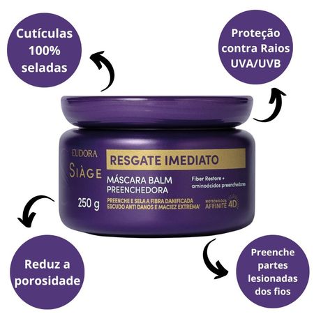 Máscara-Balm-Preenchedora-Siage-Eudora-Resgate-Imediato-250g--2