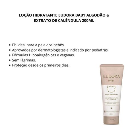 Loção-Hidratante-Eudora-Baby-Algodão-&-Extrato-de-Calêndula-200ml--2