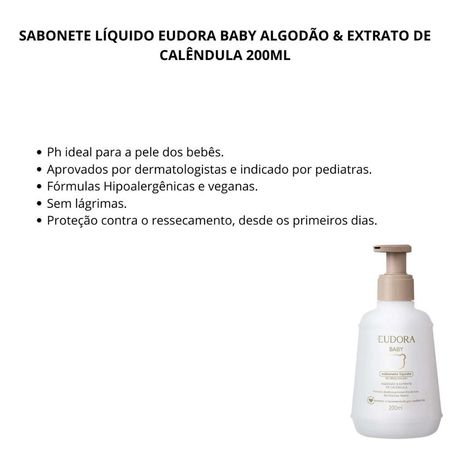 Sabonete-Líquido-Eudora-Baby-Algodão-&-Extrato-de-Calêndula-200ml--2