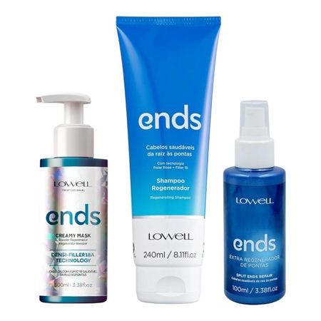 Kit-Lowell-Ends-Regenerador-Shampoo-240ml-+-Reparador-100ml-+-Booster-100ml--1