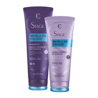 Kit Siage Eudora Revela Os Cachos - Shampoo + Condicionador