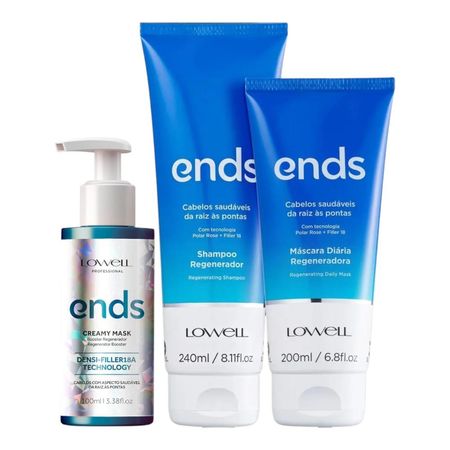 Kit-Lowell-Ends-Regenerador-Shampoo-240ml-+-Máscara-200ml-+-Booster-100ml--1