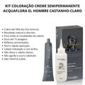 Coloração Creme Semipermanente Acquaflora El Hombre Castanho-claro