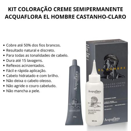 Coloração-Creme-Semipermanente-Acquaflora-El-Hombre-Castanho-claro--2