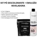 Kit Pó Descolorante + Emulsão Reveladora Acquaflora Volume 40 900ml