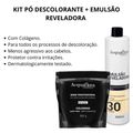 Kit Pó Descolorante + Emulsão Reveladora Acquaflora Volume 30 900ml