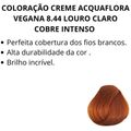 Coloração Creme Acquaflora Vegana 8.44 Louro Claro Cobre Intenso 60g