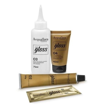 Coloração-Creme-Acquaflora-Kit-Hidra-Gloss-7.0-Louro-Natural--3