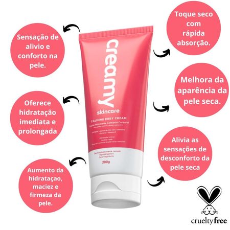 Loção-Hidratante-Calmante-Creamy-Skincare-Calming-Body-Cream-200g--5