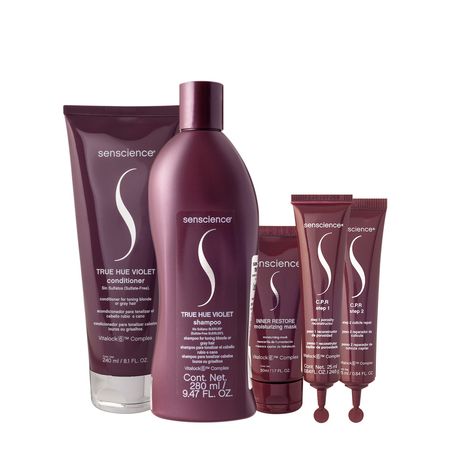 Kit-Senscience-True-Hue-Violet-Shampoo-Condicionador-Máscara-C.P.R.-(4-produtos)--1