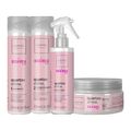 Kit Cadiveu Essentials Quartzo Shine - Shampoo 250 ml + Condicionador 250 ml- + Máscara de Brilho 200 ml + Fluído 200 ml